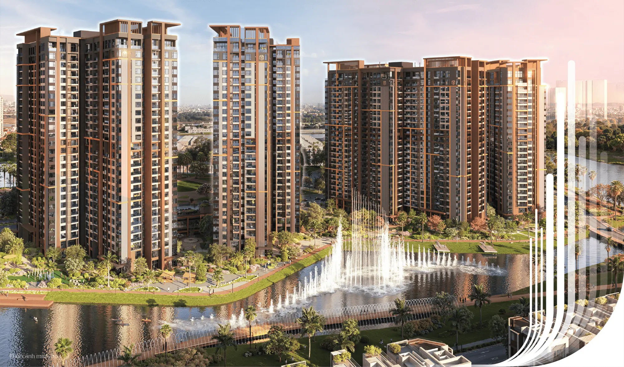 Quy m&ocirc; ph&acirc;n khu Masteri Park Place dự &aacute;n The Global City gồm 4 t&ograve;a th&aacute;p căn hộ chia th&agrave;nh 2 cụm: Cụm A (t&ograve;a A1-A2 cao 24 tầng) v&agrave; Cụm B (t&ograve;a B1-B2 cao 27 tầng), cung cấp tổng cộng khoảng 1.600 căn hộ hạng sang.